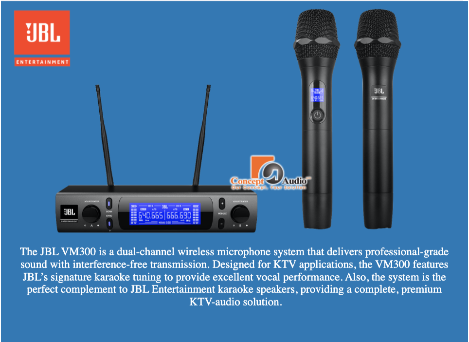 JBL VM300 Wireless Microphone System